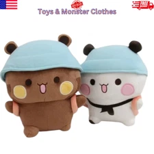 2pc New Bubu and Dudu Panda Plush Cute Cartoon Panda Bear Doll Stuffed Soft Toys