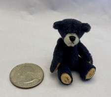 Sweet Vintage Miniature Artist Bear Velveteen Two Tone Fully Jointed 2  