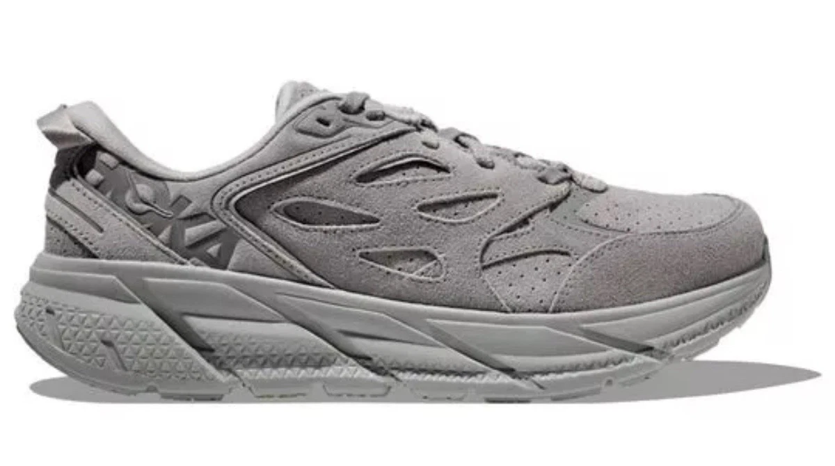 HOKA Clifton L Suede Limestone for sale | eBay