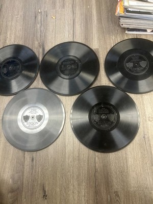 edison label 1/4'' thick 78 RPM Records very good condition