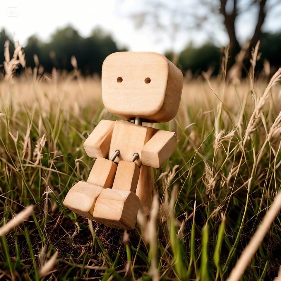 Wackelnder Holzmann Figur - Magnetische Accessoires Für Auto Dashboard