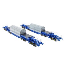 ACCURASCALE #ACC2400KUA OO SCALE KUA Nuclear Flask Carrier Twin Pack - AS NEW