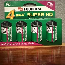 4 Fujifilm 200 Speed Film 35mm 4x24 Exp Color Indoor  Outdoor Expired