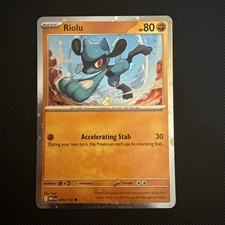 Cosmo Holo Riolu 076/132 - Pokemon Mega Evolution Karte - NM (AMAZING HOLO)