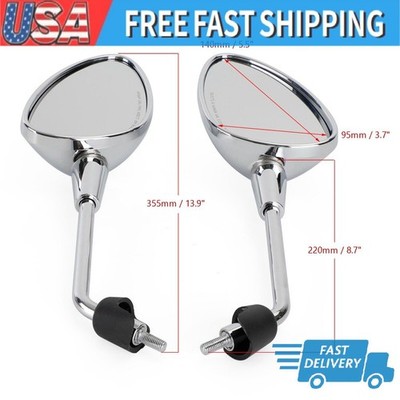 Rearview Side Mirrors for Vespa GTS300 Sprint 125 Primavera 50 150 Elettrica US