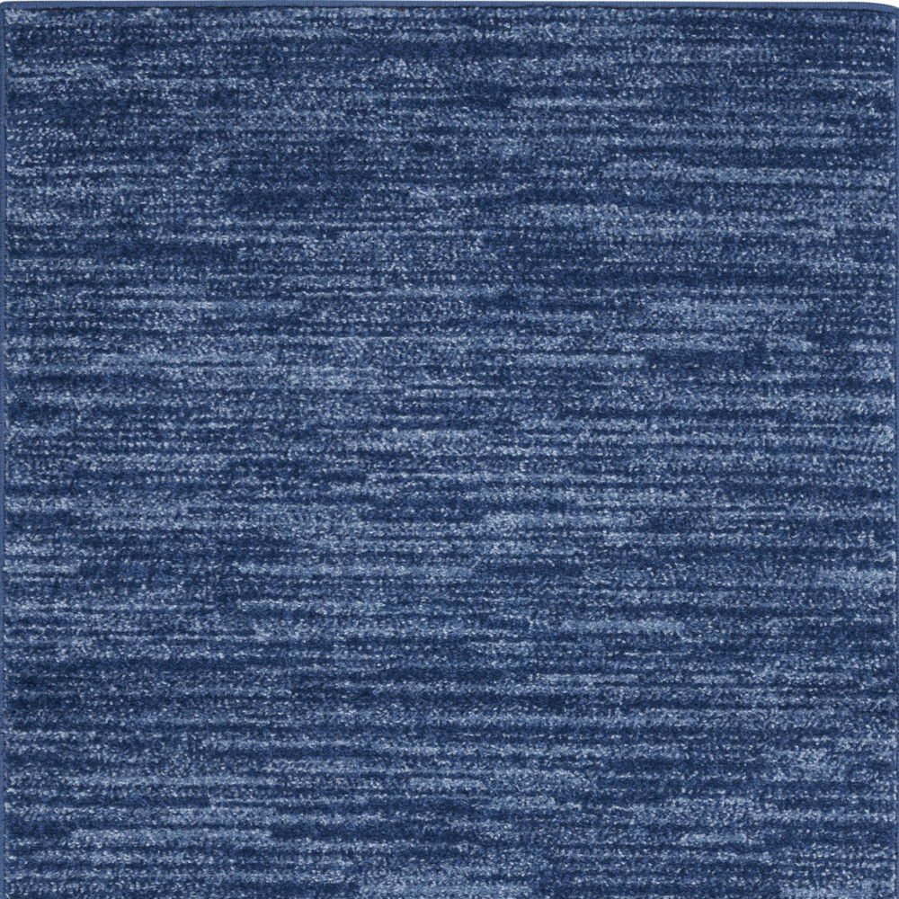 Navy Blue Non Skid Rectangular Indoor Outdoor Area Rug Runner Carpet