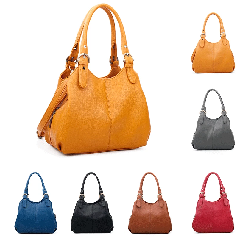 Neue große Multifunktions-Schultertasche Hobo Arbeitshandtasche für Damen 3-teilig