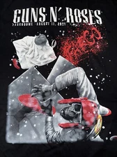 Guns N Roses NEW WT Fargo ND 8/11/21 Concert Event T Shirt S M L  XXL Not Poster