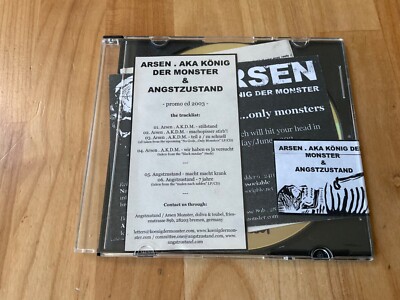 Arsen AKA Konig der monster & Angstzustand promo cd rare German hardcore punk
