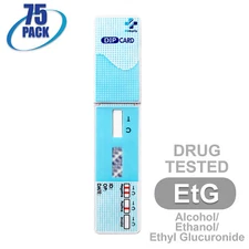 NEW Mintegrity Drug Test Ethyl Glucuronide (EtG) Dip Card 75-Pack #MI-WETG-114