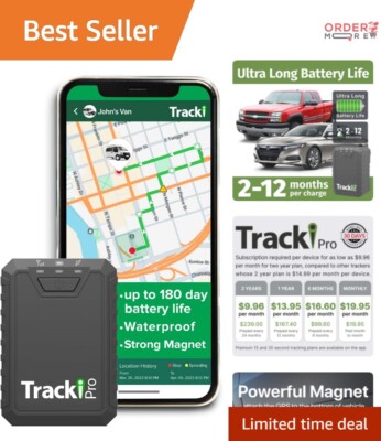 Pro GPS Tracker with Up to 7 Months Battery Life - Waterproof 4G LTE Solution