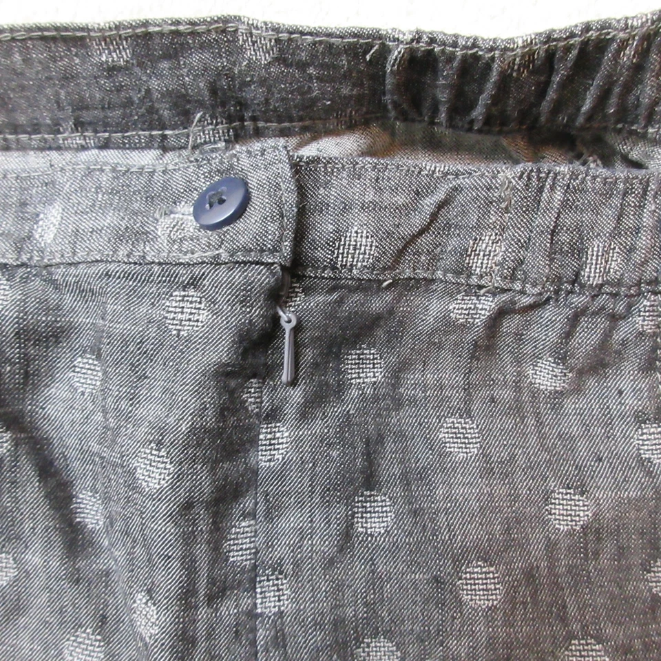 Ex M&S Linen Skirt Womens UK 24 Grey Regular A-Line Classic Midi EU 52 NWT - Image 4 of 4