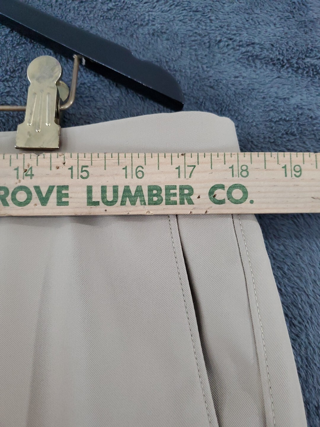 Haggar Men's Performance Comfort Khaki Dress Pant Straight Fit Size 36