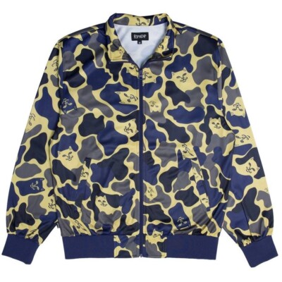 RipNDip Men's XLarge Full Zip Multicolor Camo Tracksuit Jacket
