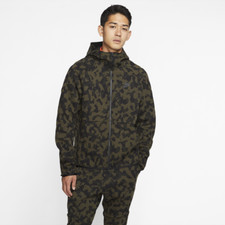nike tech fleece camo green