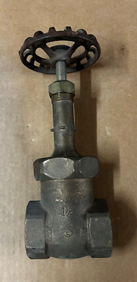 Crane 1-1/2'' Brass Gate Valve Cat 634E 300 S 1000 CWP Threaded