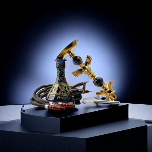 Elegant Fine Large 52cm Shisha Hookah Four Hose Handmade Traditional Gift XMAS - Picture 7 of 55