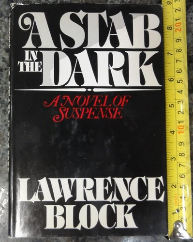 A Stab in the Dark A Novel Of Suspense Lawrence Block 1981 HCDJ