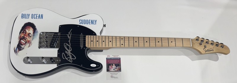 BILLY OCEAN SIGNED CUSTOM SUDDENLY ELECTRIC GUITAR JSA COA