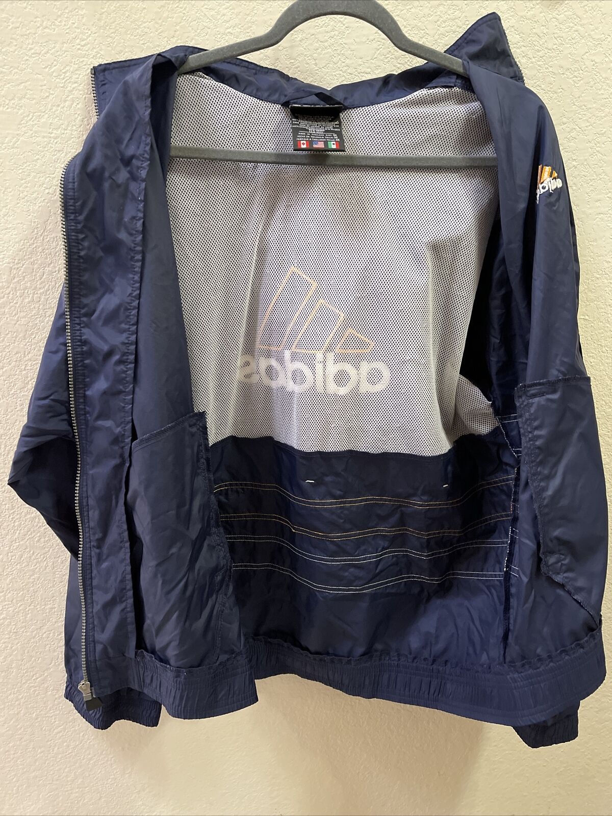 90s Adidas Zip Up Windbreaker Jacket Colorblock P… - image 4