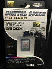 Digital Speed Memory 128GB 2500X Professional High Speed 350MB/s SDHC 