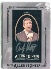2017 Allen & Ginter X - ANDY KATZ - Silver Framed Autograph - ESPN NCAA ANALYST