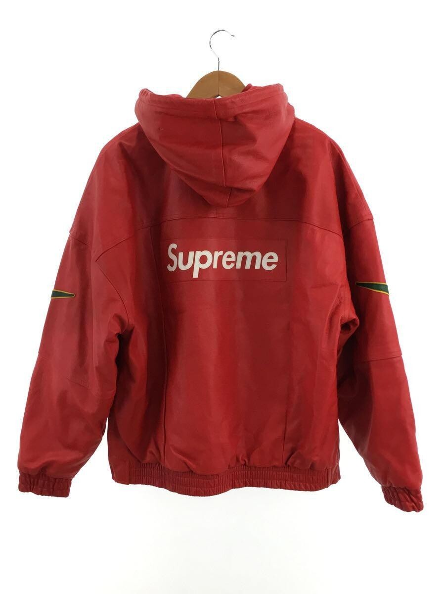 Supreme NIKEアノラックレザージャケット　レッドMサイズ Supreme Nike Leather Anorak (FW19) - $880