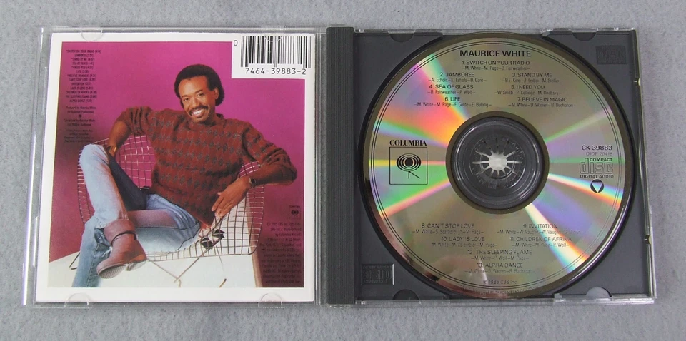 Maurice White - Self Titled (CD, 1985 Columbia) Earth, Wind & Fire Foto 4 de 4