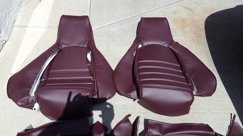 PORSCHE 911 951 964 968 944 85-94 SEAT KIT GERMAN VINYL UPHOLSTERY BEAUTIFUL NEW - Picture 3 of 6