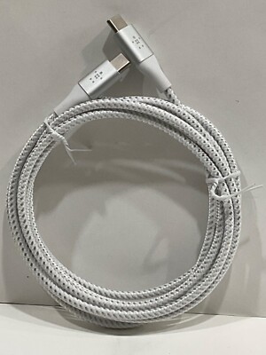 Belkin Boost Charge Braided USB-C to USB-C Cable White