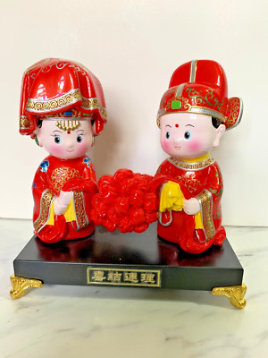 Orient Craft Chinese Style Traditional Wedding Tie the Knot figurine