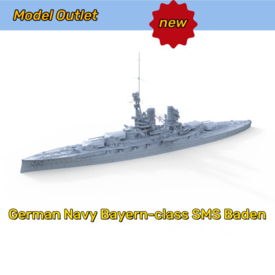 MRY-SFW 1/200  Model Kit German Navy Bayern-class SMS Baden Waterline