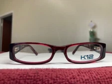 K-12 #4067 GIRL'S BURGUNDY FULL RIM EYEGLASS FRAMES 46-16-130 (00)