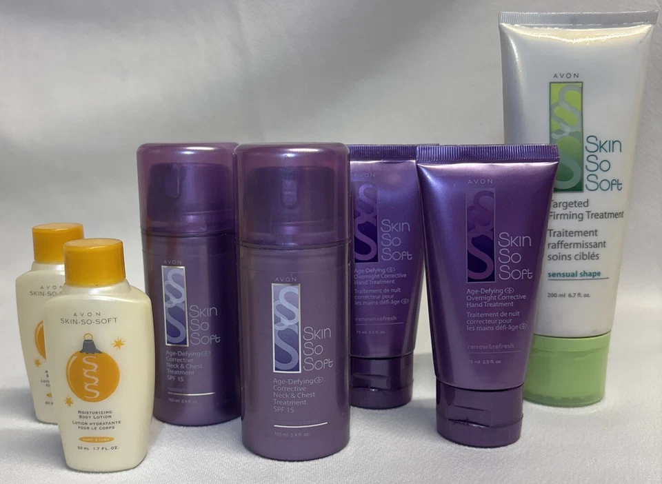 Avon Skin So Soft Age Defying Overnight Corrective Treatment Lot NOS Neck Chest - Image 2 of 4