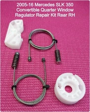 2005-16  Mercedes SLK Series Conv Quarter Window Regulator Repair Kit Passenger
