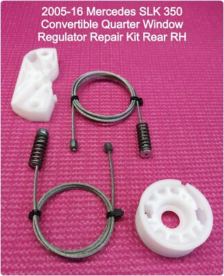 2005-16  Mercedes SLK Series Conv Quarter Window Regulator Repair Kit Passenger