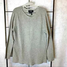 FDJ 'French Dressing Jeans' Boatneck Pullover Sweater Gray Women's Size XS