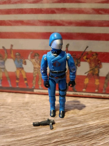 Gi Joe ARAH Vintage 1983 Cobra Commander With Gun 