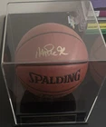 Magic Johnson Signed Spalding Basketball BAS Beckett Certified W Display Case!