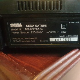 sega saturn model 2 console retro collectable with x men children of atom game