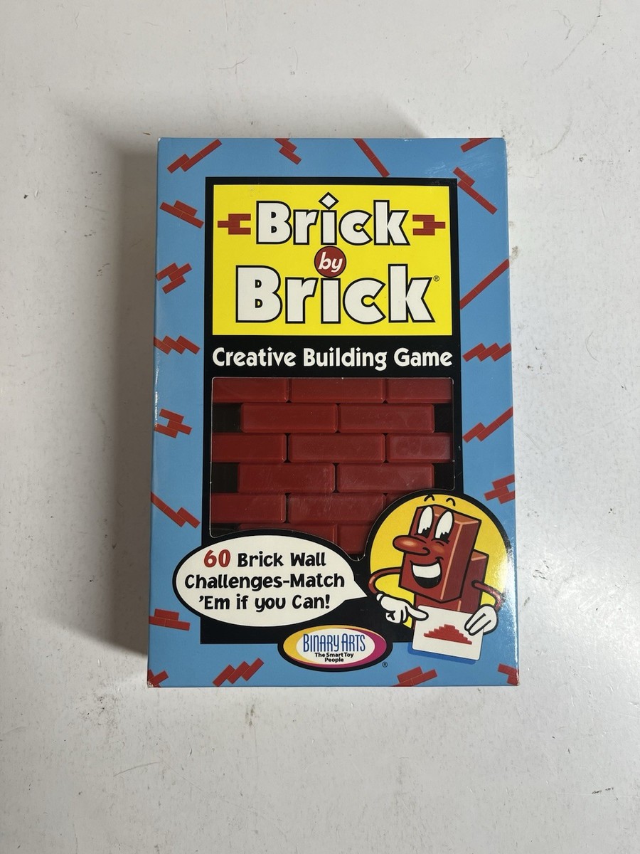 Brick by Brick Building Puzzle 1 or 2 Player Game 1992 Binary Arts
