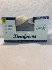 Dearfoams Women’s Winter Grey Indoor/Outdoor Memory Foam Clog Slippers S 5-6