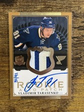 2013 The Cup Rookie Gold Vladimir Tarasenko Patch Auto /91
