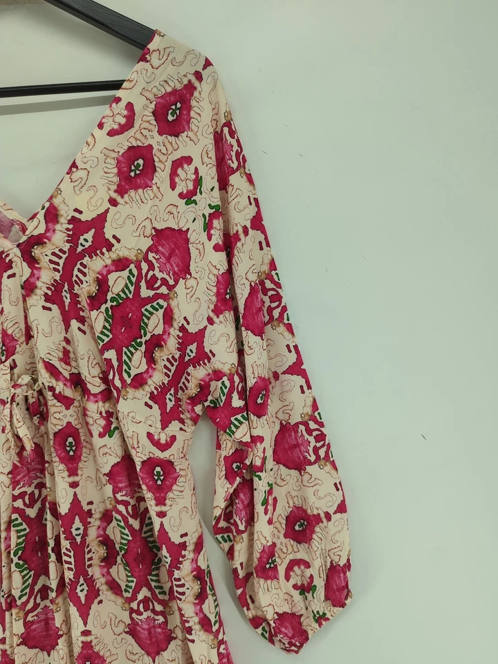 Maxi Vestido Luella Línea A L en Crema Foto 4 de 4