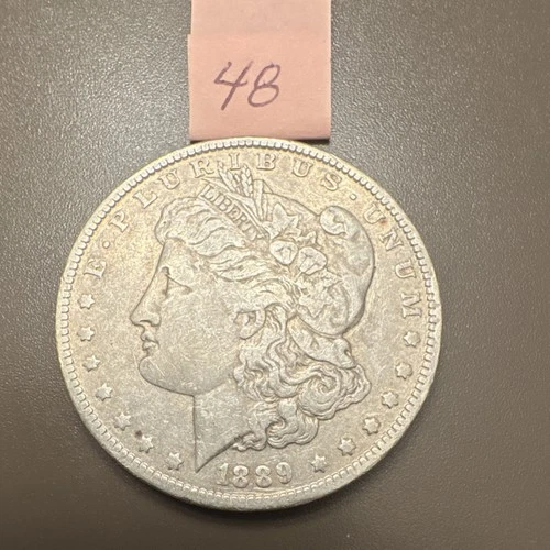 Morgan Silver Dollar $1 Coin 1889 Philadelphia Circulated 0.9 Silver