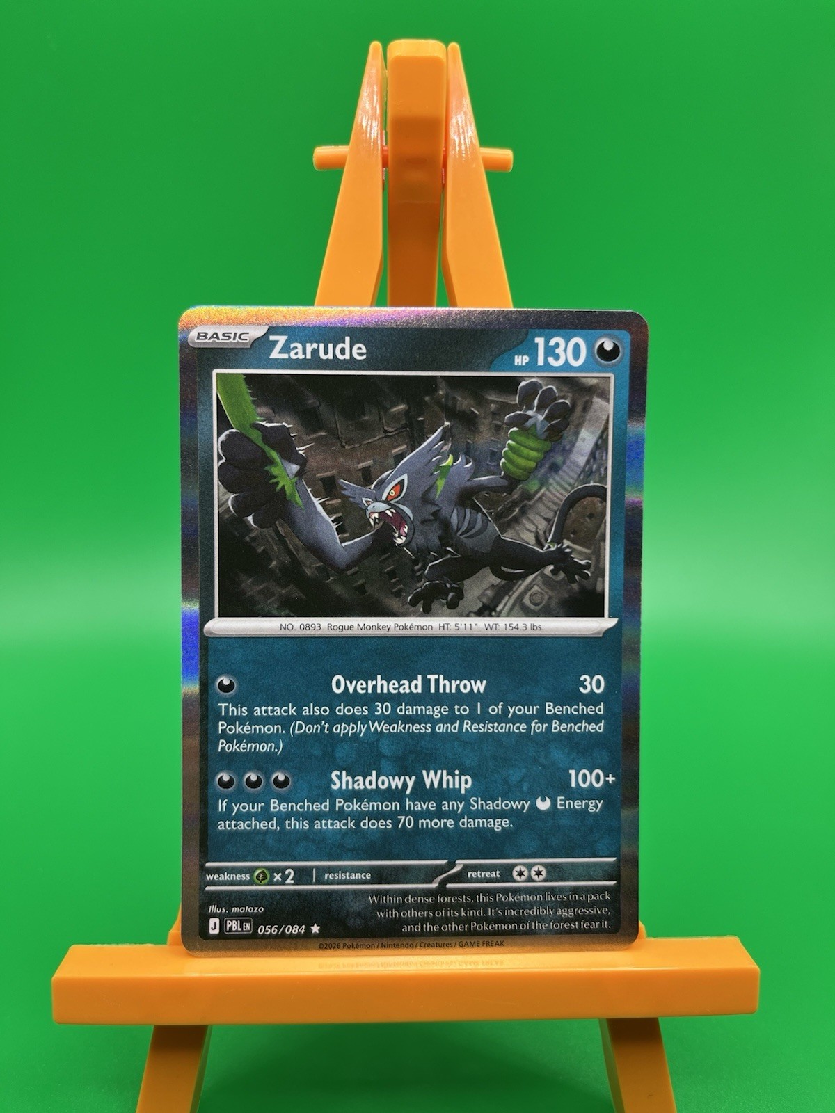 Pokemon Pitch Black Zarude Holo 56/84