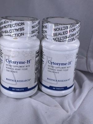 Biotics Research Cytozyme-H Heart Tissue Concentrate 60 Ct Exp 11/26