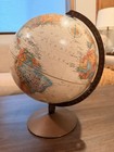 Replogle Tabletop World Globe Rotating Antique Style Metal Base MPN 4703 — photo 3