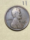 1910-S LINCOLN WHEAT CENT, low mintage date, "Fine" condition #11