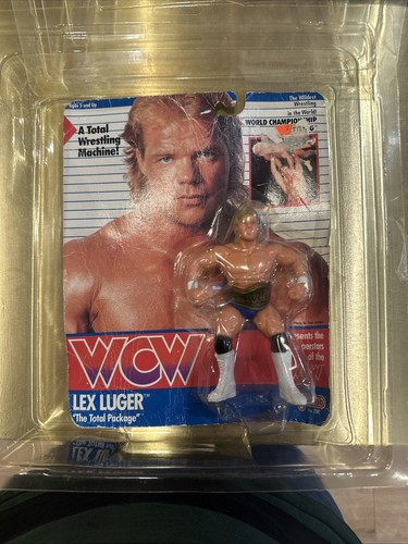 Galoob Lex Luger 1990 Vintage WCW WWE Wrestling Fi...